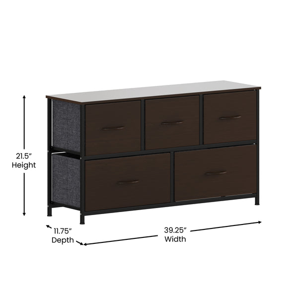 5 Drawer Storage Dresser WX-5L206-MDF- – BizChair 5 Drawer Storage Dresser WX-5L206-MDF- – BizChair