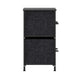 Black Drawers/Black Frame |#| 5 Drawer Dresser-Black Wood Top/Black Iron Frame/Black Drawers - Black Handles