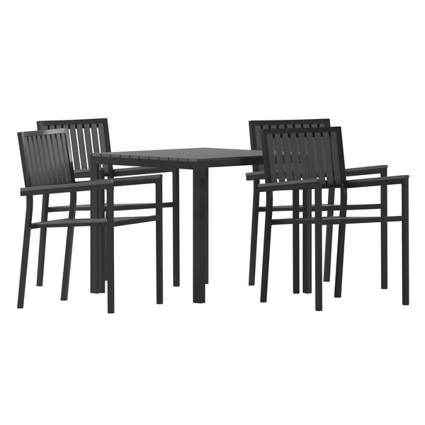 Resin table sales and chair set