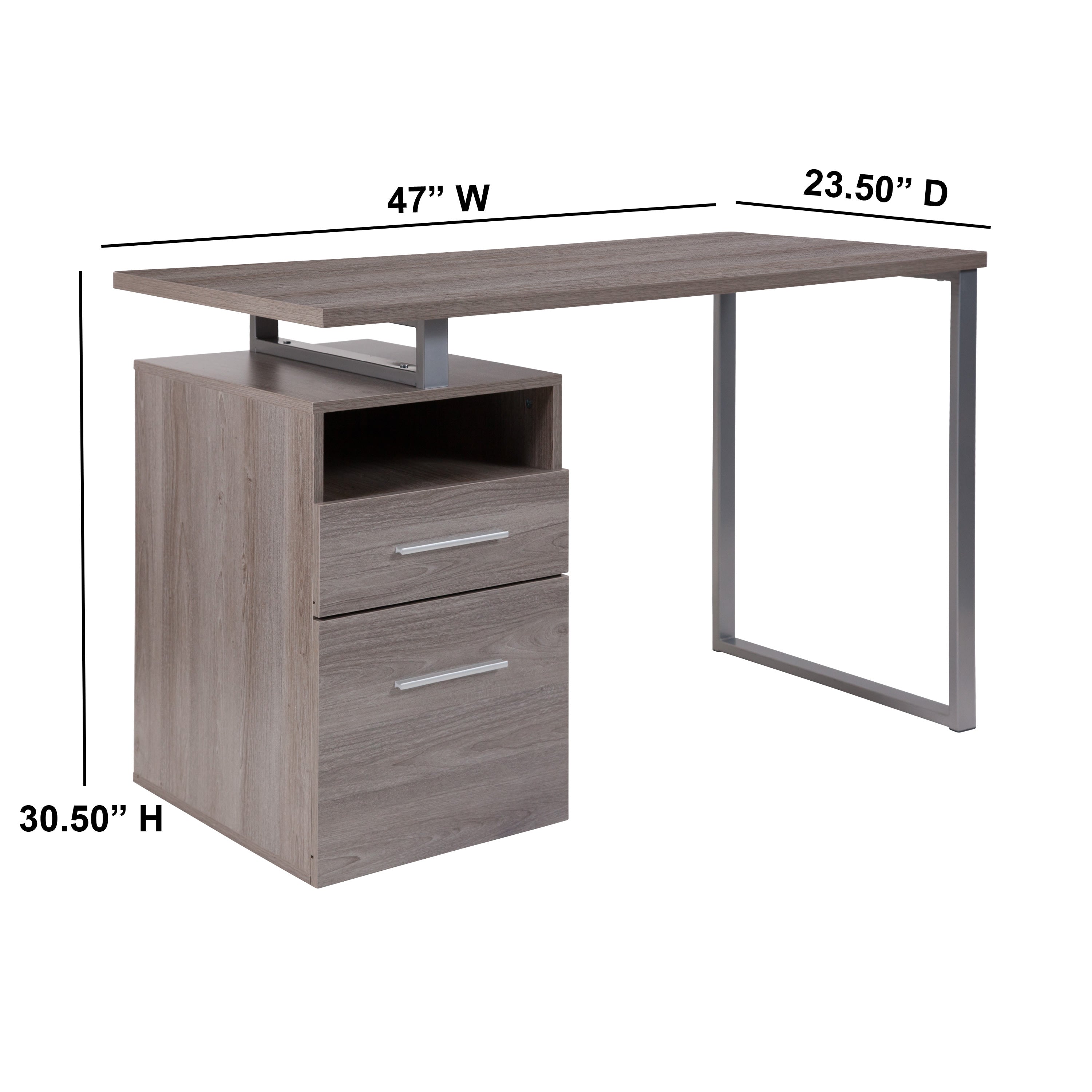 GMIK152○JOUNAL STANDARD FURNITURE / ジャーナ Computer Desk with Drawers NAN-JN-2634- – BizChair