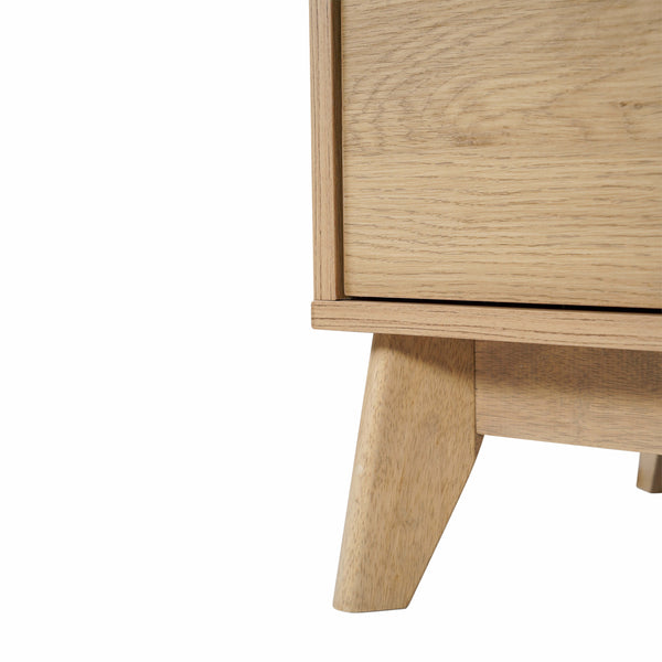 Light Natural |#| 60" Buffet Cabinet with 4 Soft Close Doors and Adjustable Shelves - Lt Natural