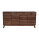 Dark Walnut |#| 60" Buffet Cabinet with 4 Soft Close Doors and Adjustable Shelves - Dark Walnut