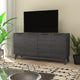 Black Wash |#| 60" Buffet Cabinet with 4 Soft Close Doors and Adjustable Shelves - Black Wash