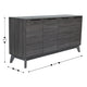 Black Wash |#| 60" Buffet Cabinet with 4 Soft Close Doors and Adjustable Shelves - Black Wash