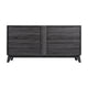 Black Wash |#| 60" Buffet Cabinet with 4 Soft Close Doors and Adjustable Shelves - Black Wash