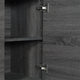 Black Wash |#| 60" Buffet Cabinet with 4 Soft Close Doors and Adjustable Shelves - Black Wash