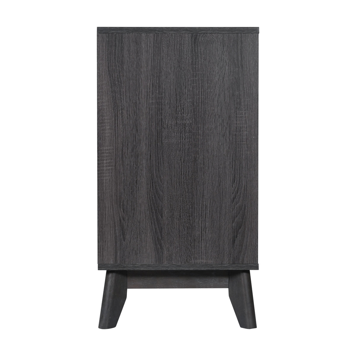 Black Wash |#| 60" Buffet Cabinet with 4 Soft Close Doors and Adjustable Shelves - Black Wash