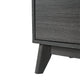 Black Wash |#| 60" Buffet Cabinet with 4 Soft Close Doors and Adjustable Shelves - Black Wash