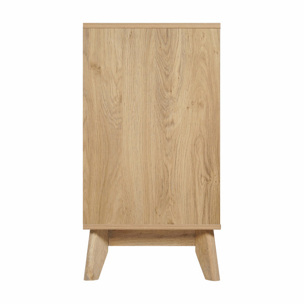 Light Natural |#| 60" Buffet Cabinet with 4 Soft Close Doors and Adjustable Shelves - Lt Natural