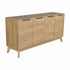 Hatfield Mid-Century Modern 4 Door Storage Buffet Sideboard, 4 Soft Close Doors, Adjustable Shelves, TV Stand for up to 64" TV's