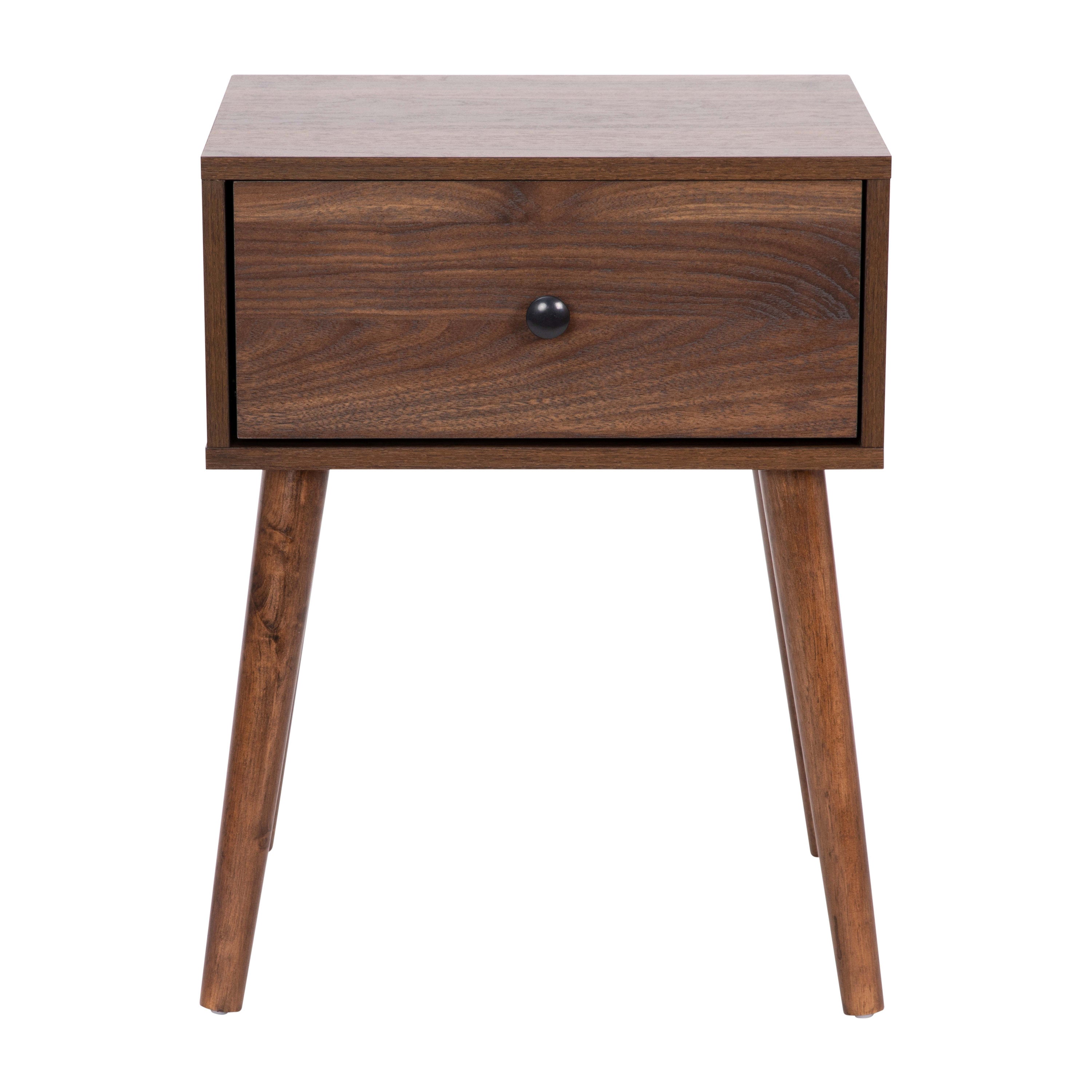 Mid-Century Modern イームズ　ネルソン　パントン　ノール Atticus Solid Wood Mid-Century Modern Nightstand – Walker Edison