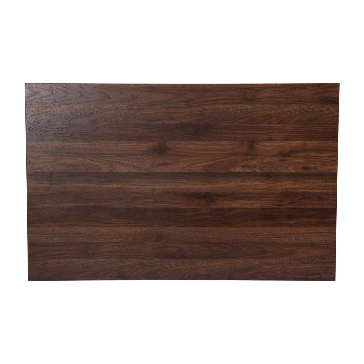 Mid-Century Modern Wooden Dining Table with Tapered Legs in Dark Walnut-Seats 4