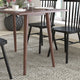 Mid-Century Modern Wooden Dining Table with Tapered Legs in Dark Walnut-Seats 4