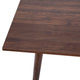 Mid-Century Modern Wooden Dining Table with Tapered Legs in Dark Walnut-Seats 4