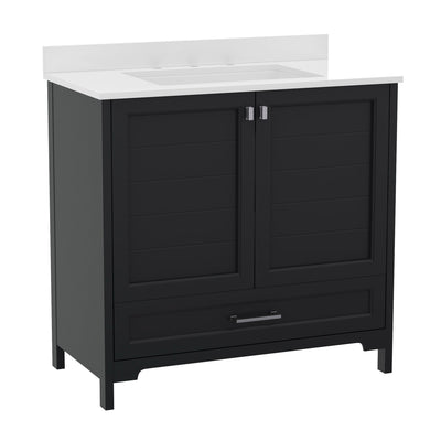 Bathroom Vanity with Undermount Sink, Cabinet, and Drawer - View 1