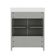 Gray Frame/Black Hardware,30" |#| 30 Inch Bathroom Vanity with Undermount Sink, Cabinet, and Drawer in Gray