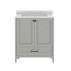 Gray Frame/Black Hardware,30" |#| 30 Inch Bathroom Vanity with Undermount Sink, Cabinet, and Drawer in Gray