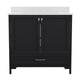 Black,36" |#| 36 Inch Bathroom Vanity with Undermount Sink, Cabinet, and Drawer in Black