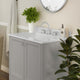 Gray,30" |#| 30 Inch Bathroom Vanity with Undermount Sink, Cabinet, and Drawer in Gray