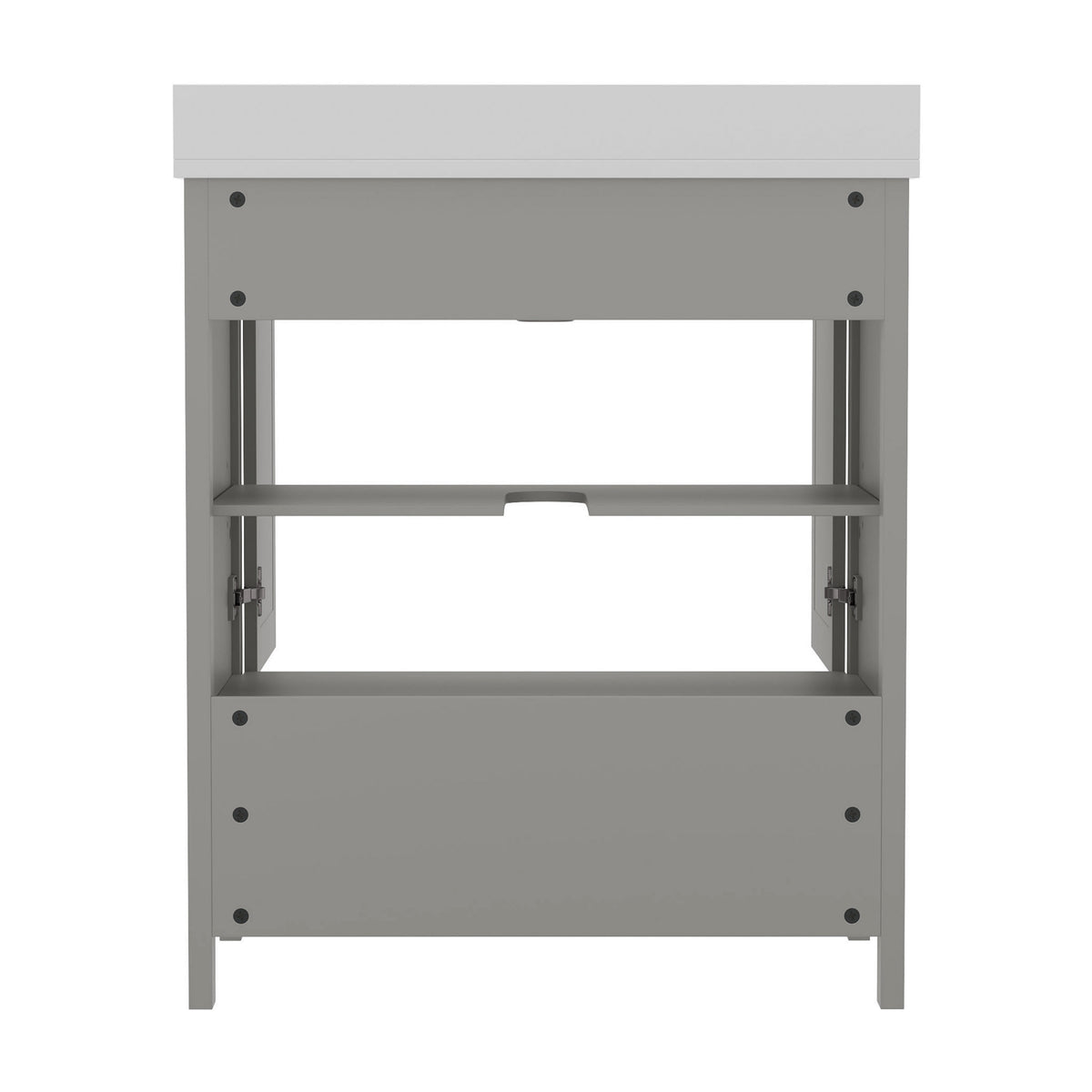 Gray,30" |#| 30 Inch Bathroom Vanity with Undermount Sink, Cabinet, and Drawer in Gray