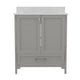 Gray,30" |#| 30 Inch Bathroom Vanity with Undermount Sink, Cabinet, and Drawer in Gray