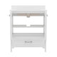 White,30" |#| 30 Inch Bathroom Vanity with Undermount Sink, Cabinet, and Drawer in White
