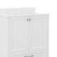 White,30" |#| 30 Inch Bathroom Vanity with Undermount Sink, Cabinet, and Drawer in White