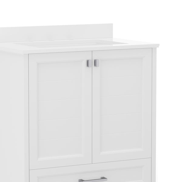 Black Frame/Black Hardware,36" |#| 36 Inch Bathroom Vanity with Undermount Sink, Cabinet, and Drawer in Black