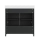 Black Frame/Black Hardware,36" |#| 36 Inch Bathroom Vanity with Undermount Sink, Cabinet, and Drawer in Black
