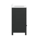 Black Frame/Black Hardware,36" |#| 36 Inch Bathroom Vanity with Undermount Sink, Cabinet, and Drawer in Black