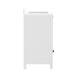 White Frame/Black Hardware,30" |#| 30 Inch Bathroom Vanity with Undermount Sink, Cabinet, and Drawer in White