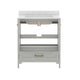 Gray Frame/Gold Hardware,30" |#| 30 Inch Bathroom Vanity with Undermount Sink, Cabinet, and Drawer in Gray