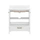 White Frame/Gold Hardware,30" |#| 30 Inch Bathroom Vanity with Undermount Sink, Cabinet, and Drawer in White