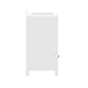 White Frame/Gold Hardware,30" |#| 30 Inch Bathroom Vanity with Undermount Sink, Cabinet, and Drawer in White