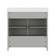 Gray Frame/Gold Hardware,36" |#| 36 Inch Bathroom Vanity with Undermount Sink, Cabinet, and Drawer in Gray