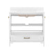 White Frame/Gold Hardware,36" |#| 36 Inch Bathroom Vanity with Undermount Sink, Cabinet, and Drawer in White