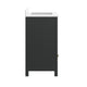 Black Frame/Gold Hardware,36" |#| 36 Inch Bathroom Vanity with Undermount Sink, Cabinet, and Drawer in Black