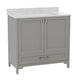 Gray,36" |#| 36 Inch Bathroom Vanity with Undermount Sink, Cabinet, and Drawer in Gray