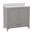 Gray,36" |#| 36 Inch Bathroom Vanity with Undermount Sink, Cabinet, and Drawer in Gray