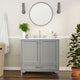 Gray,36" |#| 36 Inch Bathroom Vanity with Undermount Sink, Cabinet, and Drawer in Gray