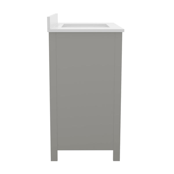 Gray,36" |#| 36 Inch Bathroom Vanity with Undermount Sink, Cabinet, and Drawer in Gray
