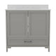 Gray,36" |#| 36 Inch Bathroom Vanity with Undermount Sink, Cabinet, and Drawer in Gray