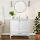 White,36" |#| 36 Inch Bathroom Vanity with Undermount Sink, Cabinet, and Drawer in White