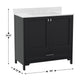 Black,36" |#| 36 Inch Bathroom Vanity with Undermount Sink, Cabinet, and Drawer in Black