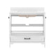 White Frame/Black Hardware,36" |#| 36 Inch Bathroom Vanity with Undermount Sink, Cabinet, and Drawer in White