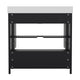 Black,36" |#| 36 Inch Bathroom Vanity with Undermount Sink, Cabinet, and Drawer in Black