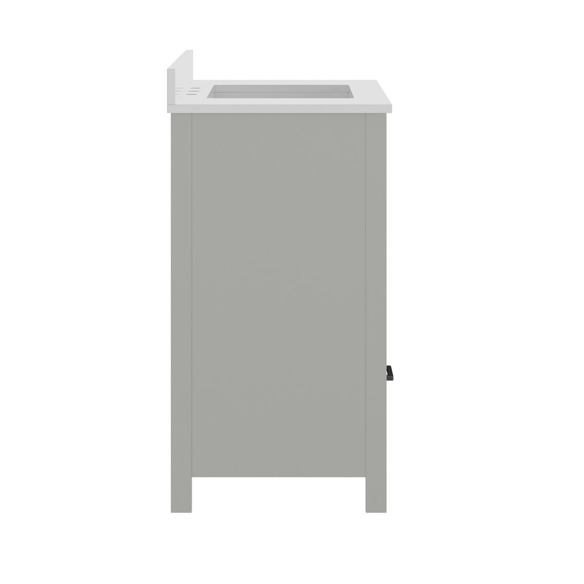 Gray Frame/Black Hardware,36" |#| 36 Inch Bathroom Vanity with Undermount Sink, Cabinet, and Drawer in Gray