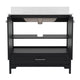 Black,36" |#| 36 Inch Bathroom Vanity with Undermount Sink, Cabinet, and Drawer in Black