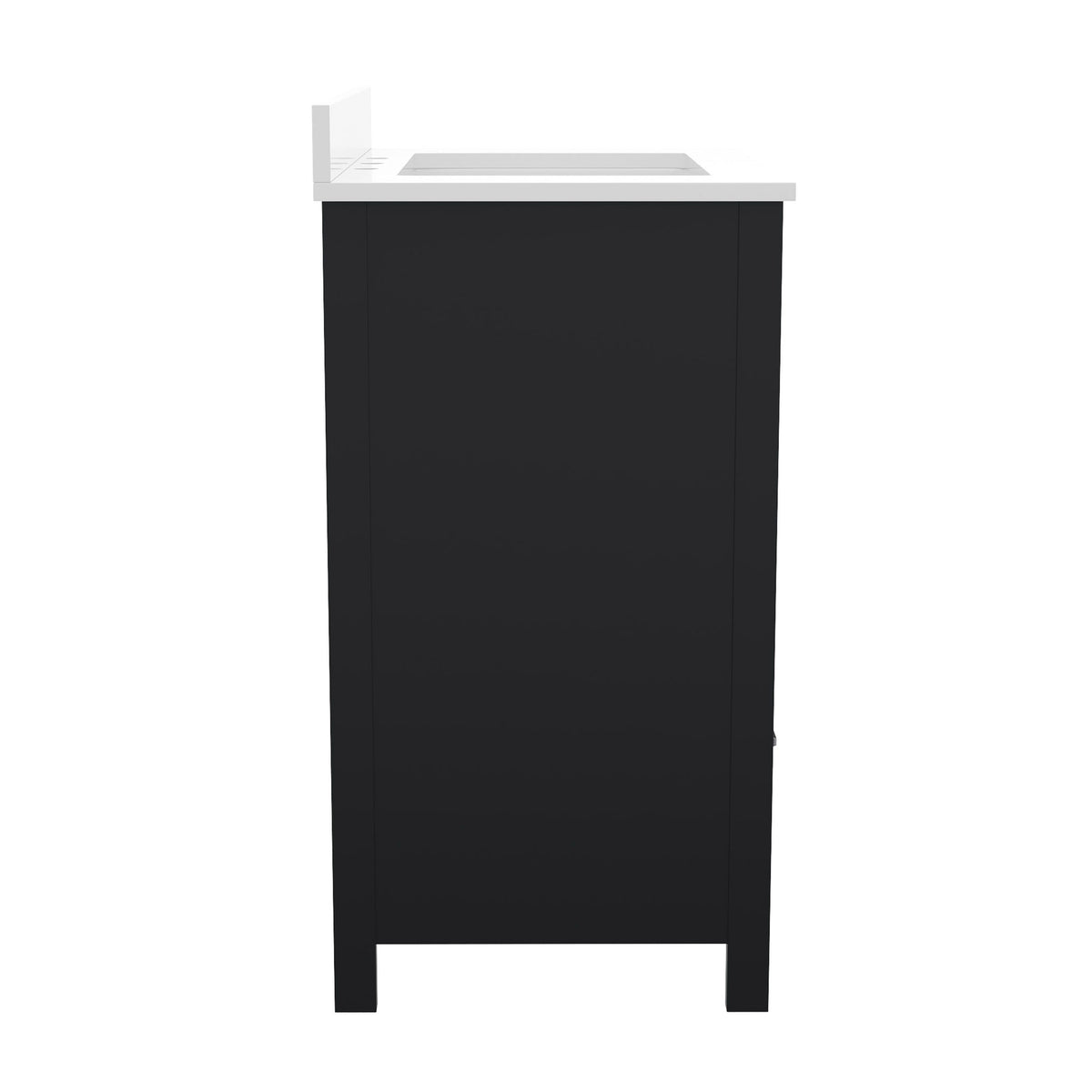 Black,30" |#| 30 Inch Bathroom Vanity with Undermount Sink, Cabinet, and Drawer in Black