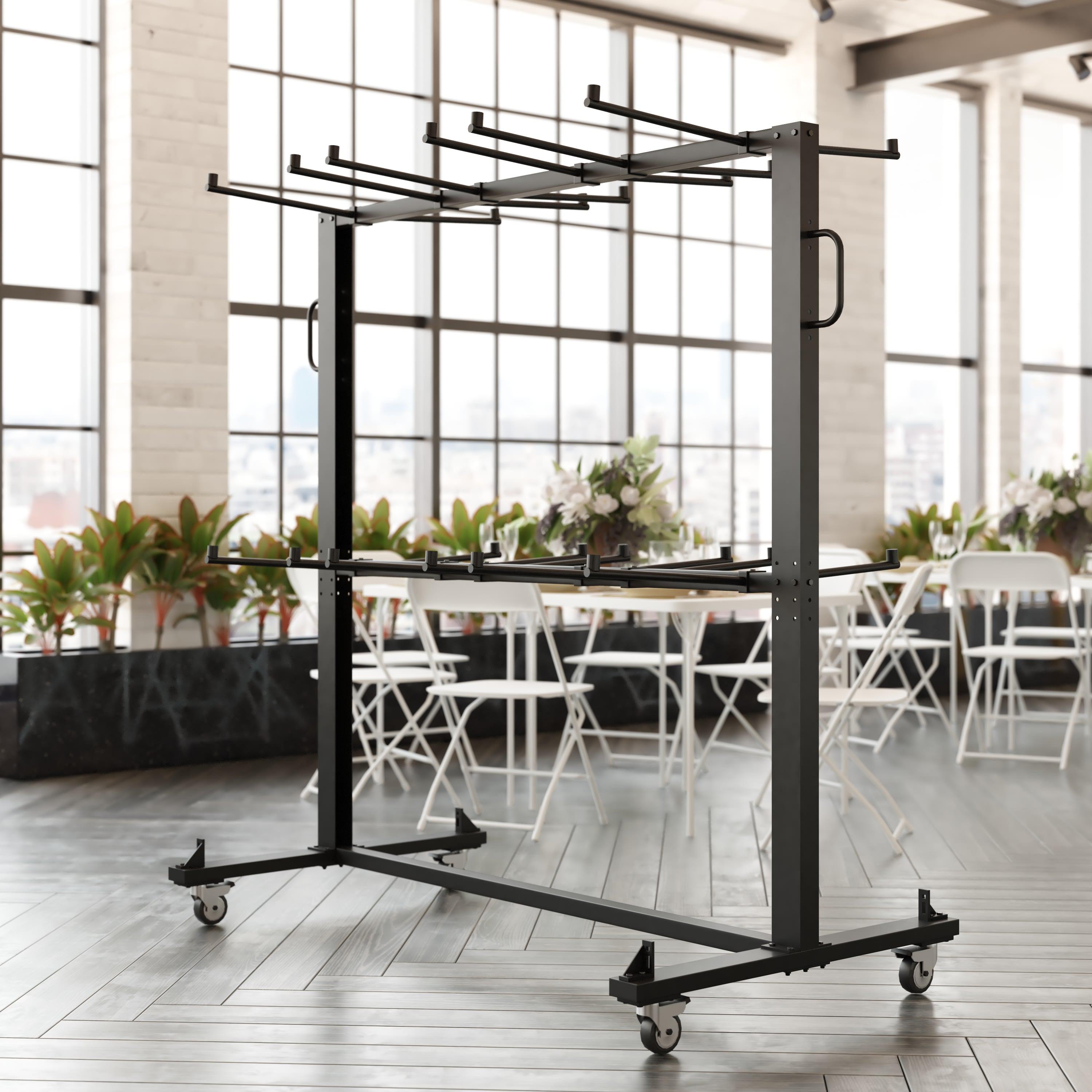 Heavy duty folding outlet table and chairs